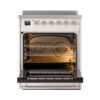ILVE_UNI304QNMPAWC_Nostalgie_II_30"_Induction_Range_oven_door_opened
