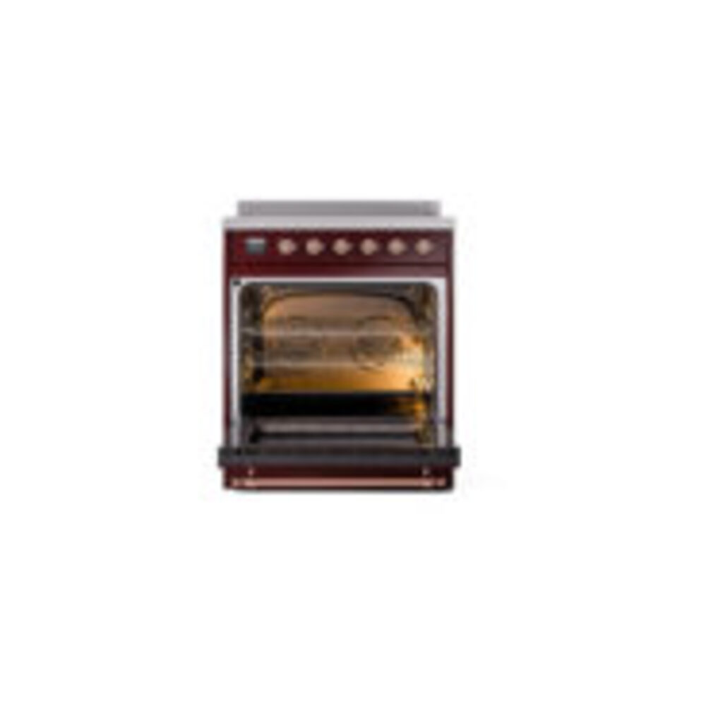 ILVE_UNI304QNMPBUP_Nostalgie_II_30"_Induction_Range_oven_door_opened
