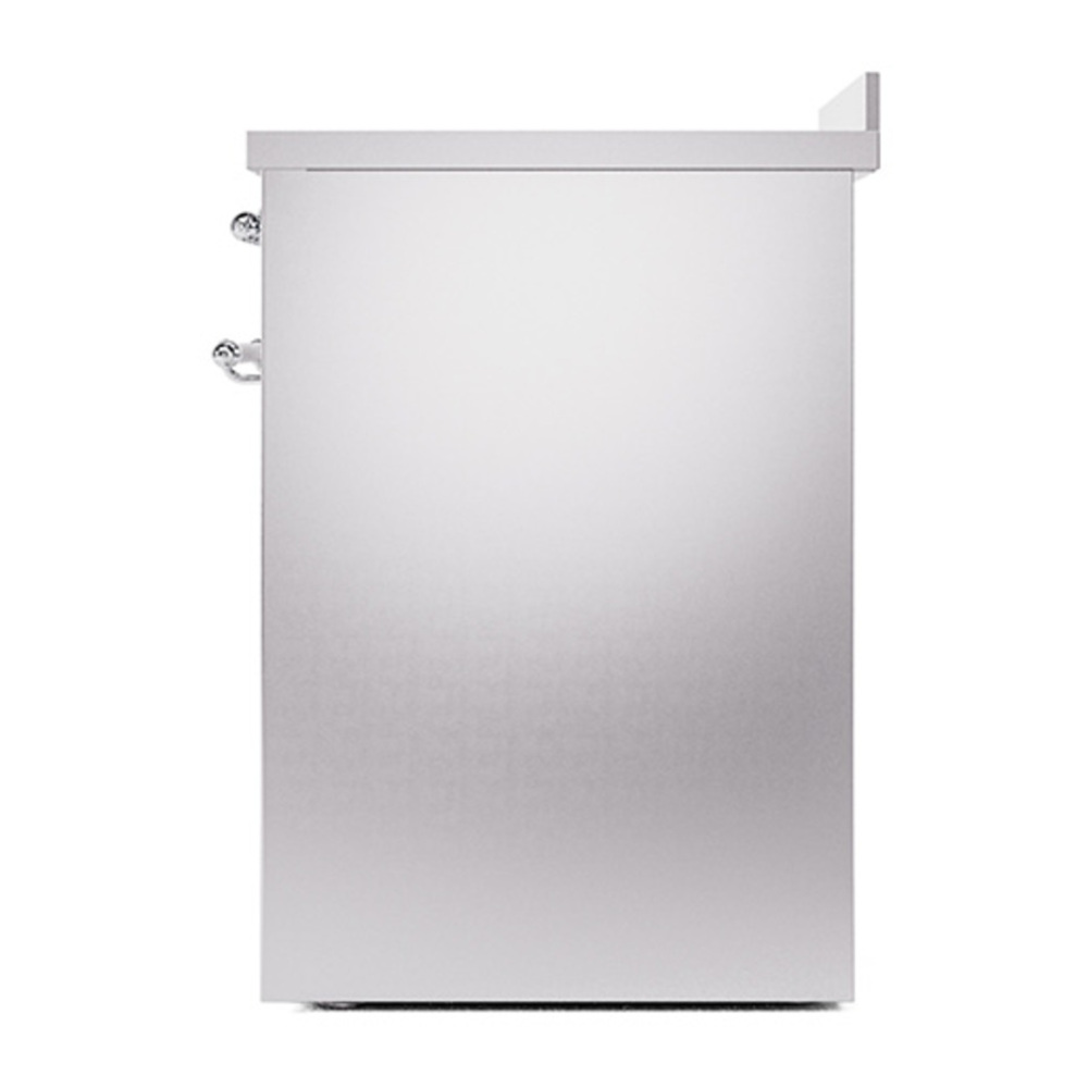 ILVE UNI304QNMPSSC Nostalgie II Noblesse 30 inch Induction Range with 4 Elements (Solid Door, Stainless Steel, Chrome) 5 ILVE_UNI304QNMPSSC_right_side