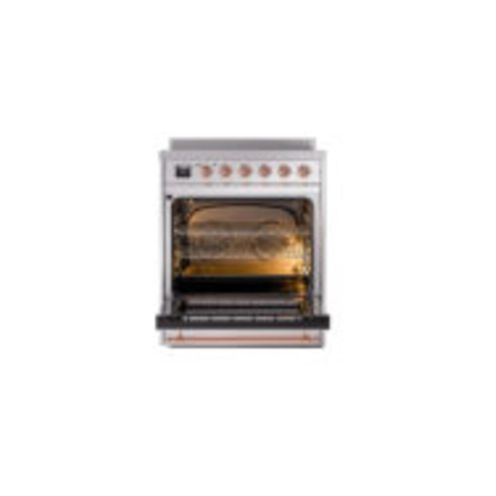 ILVE_UNI304QNMPSSP_Nostalgie_II_30"_Induction_Range_oven_door_opened