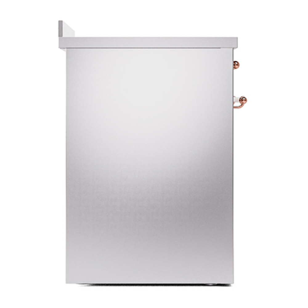 ILVE UNI304QNMPSSP Nostalgie II Noblesse 30 inch Induction Range with 4 Elements (Solid Door, Stainless Steel, Copper) 4 ILVE_UNI304QNMPSSP_left_side