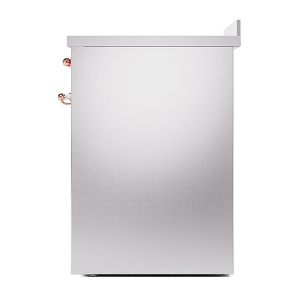 ILVE UNI304QNMPSSP Nostalgie II Noblesse 30 inch Induction Range with 4 Elements (Solid Door, Stainless Steel, Copper) 5 ILVE_UNI304QNMPSSP_right_side
