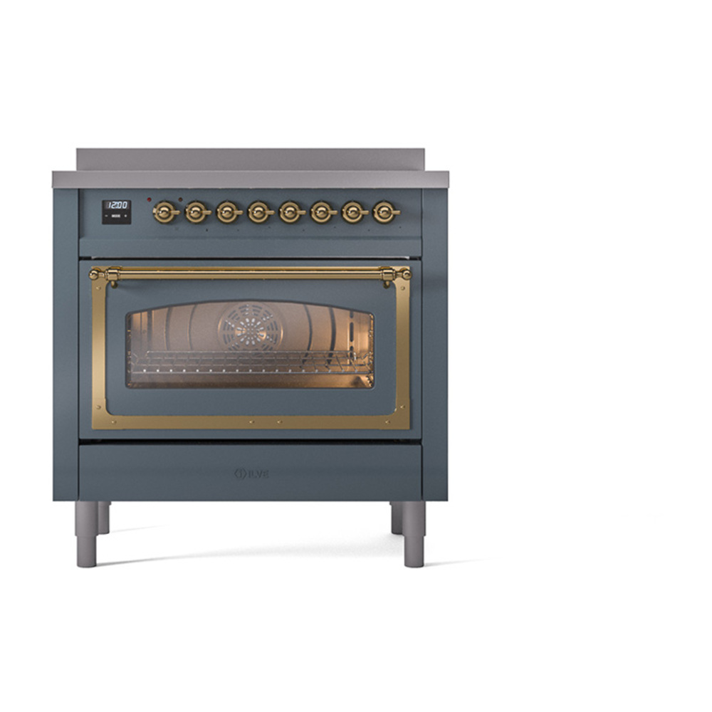 ILVE_UNI366NMPBGG_Nostalgie_II_36"_Induction_Range_front_view