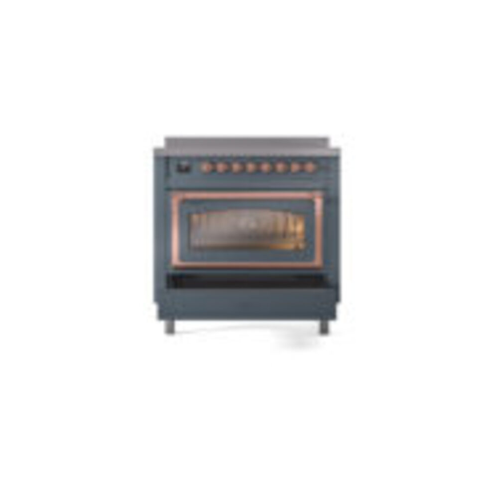 ILVE_UNI366NMPBGP_Nostalgie_II_36"_Induction_Range_drawer_opened