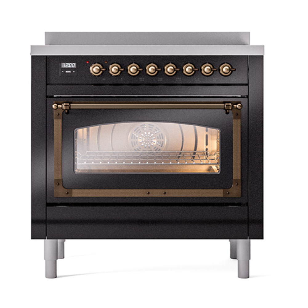 ILVE_UNI366NMPBKB_Nostalgie_II_36"_Induction_Range_front_view