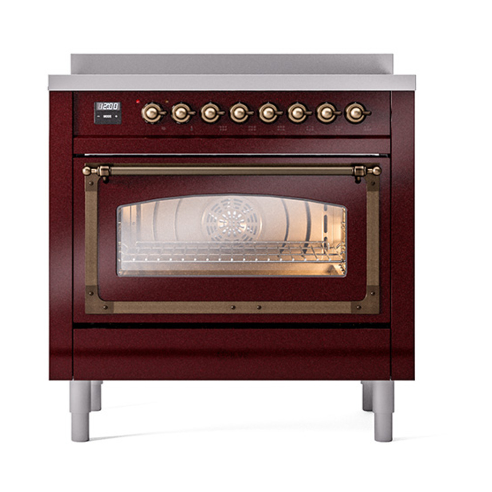 ILVE_UNI366NMPBUB_Nostalgie_II_36"_Induction_Range_front_view