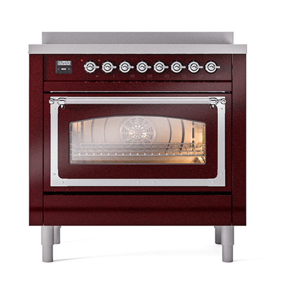 ILVE_UNI366NMPBUC_Nostalgie_II_36"_Induction_Range_front_view