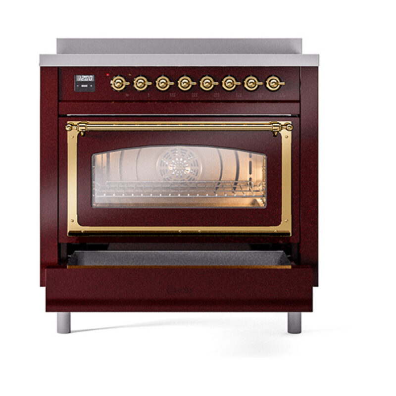 ILVE_UNI366NMPBUG_Nostalgie_II_36"_Induction_Range_drawer_opened
