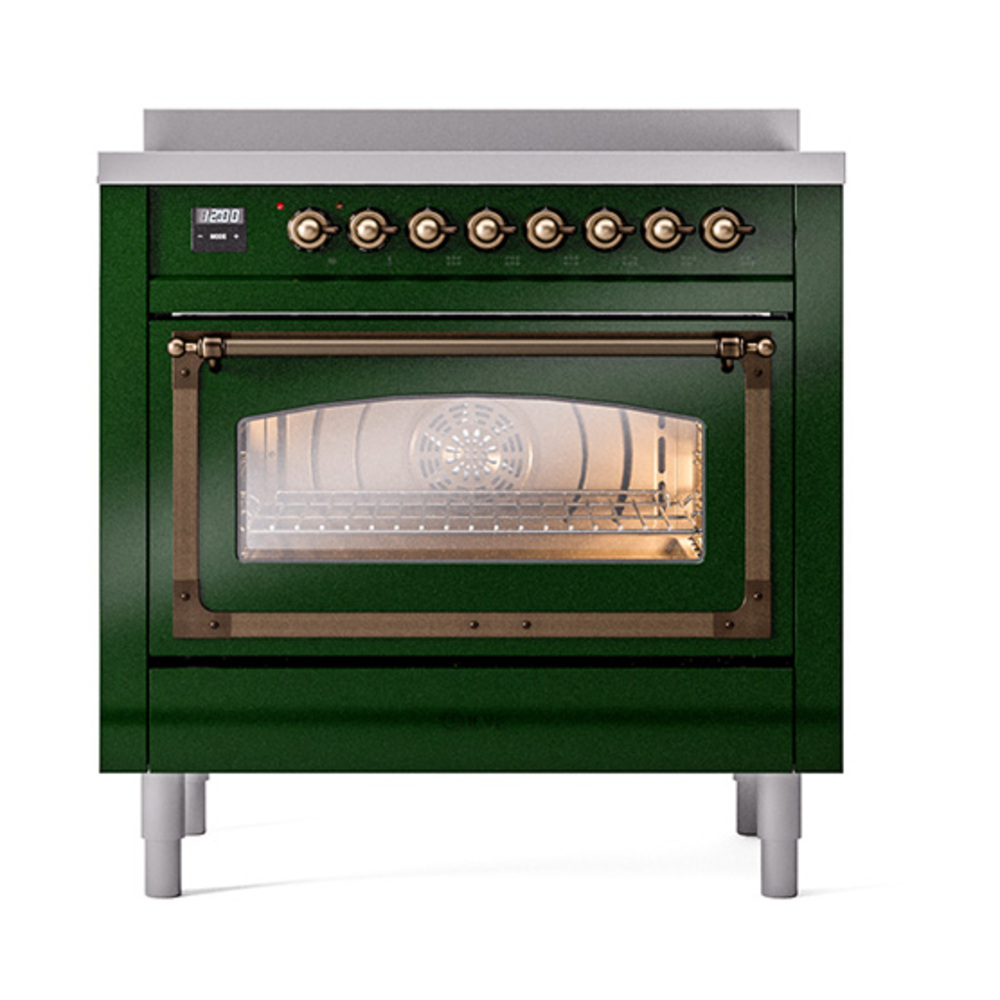 ILVE_UNI366NMPEGB_Nostalgie_II_36"_Induction_Range_front_view