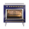 ILVE_UNI366NMPMBG_Nostalgie_II_36"_Induction_Range_oven_door_opened