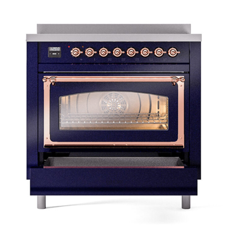 ILVE_UNI366NMPMBP_Nostalgie_II_36"_Induction_Range_drawer_opened