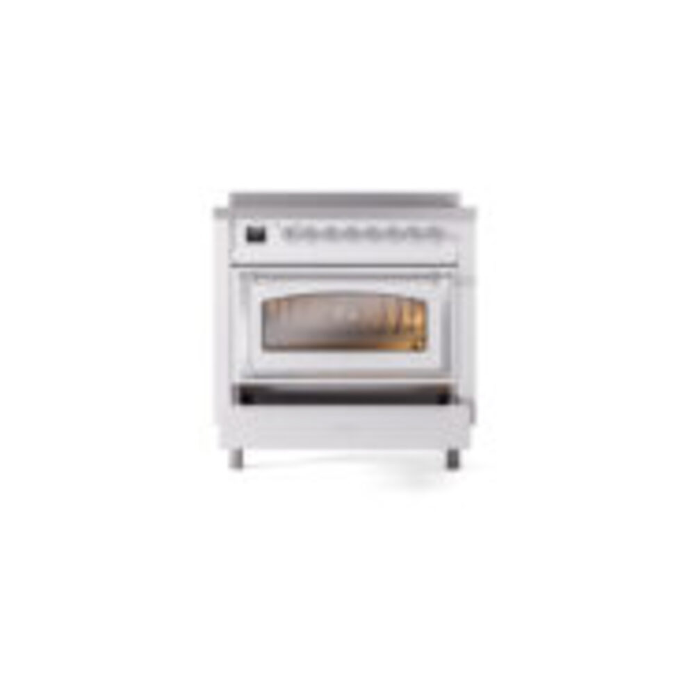 ILVE_UNI366NMPRAC_Nostalgie_II_36"_Induction_Range_drawer_opened