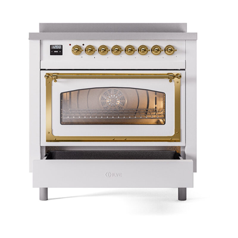 ILVE_UNI366NMPRAG_Nostalgie_II_36"_Induction_Range_drawer_opened