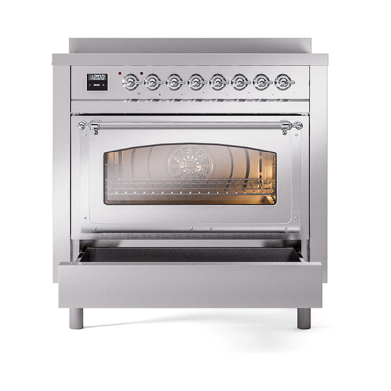 ILVE_UNI366NMPSSC_Nostalgie_II_36"_Induction_Range_drawer_opened