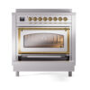 ILVE_UNI366NMPSSG_Nostalgie_II_36"_Induction_Range_drawer_opened