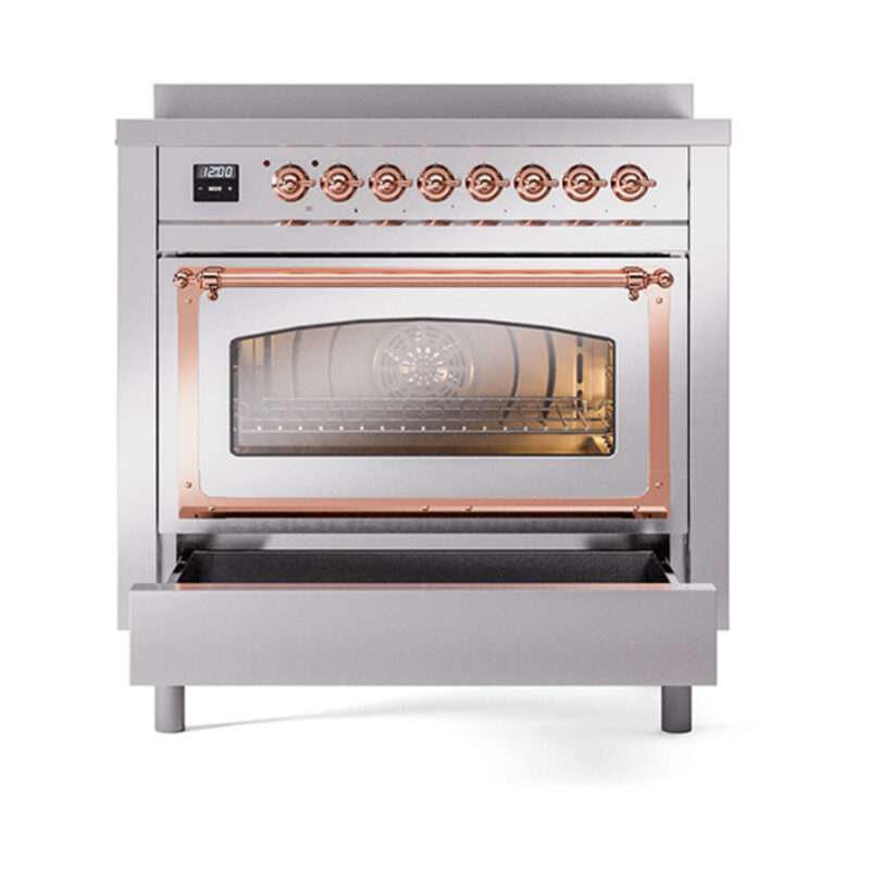 ILVE_UNI366NMPSSP_Nostalgie_II_36"_Induction_Range_drawer_opened