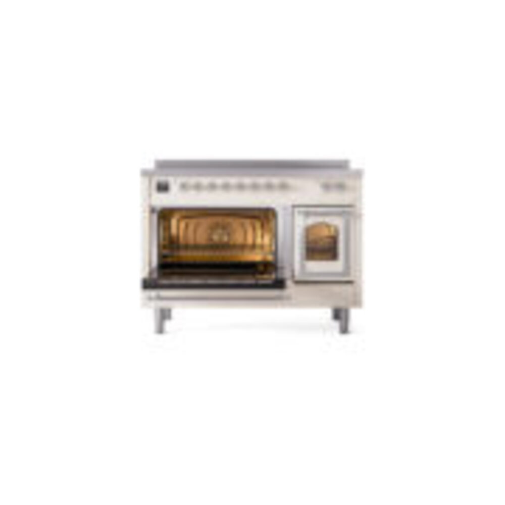 ILVE_UNI486NMPAWC_Nostalgie_II_48"_Induction_Range_main_oven_door_opened