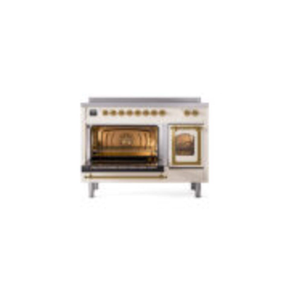 ILVE_UNI486NMPAWG_Nostalgie_II_48"_Induction_Range_main_oven_door_opened