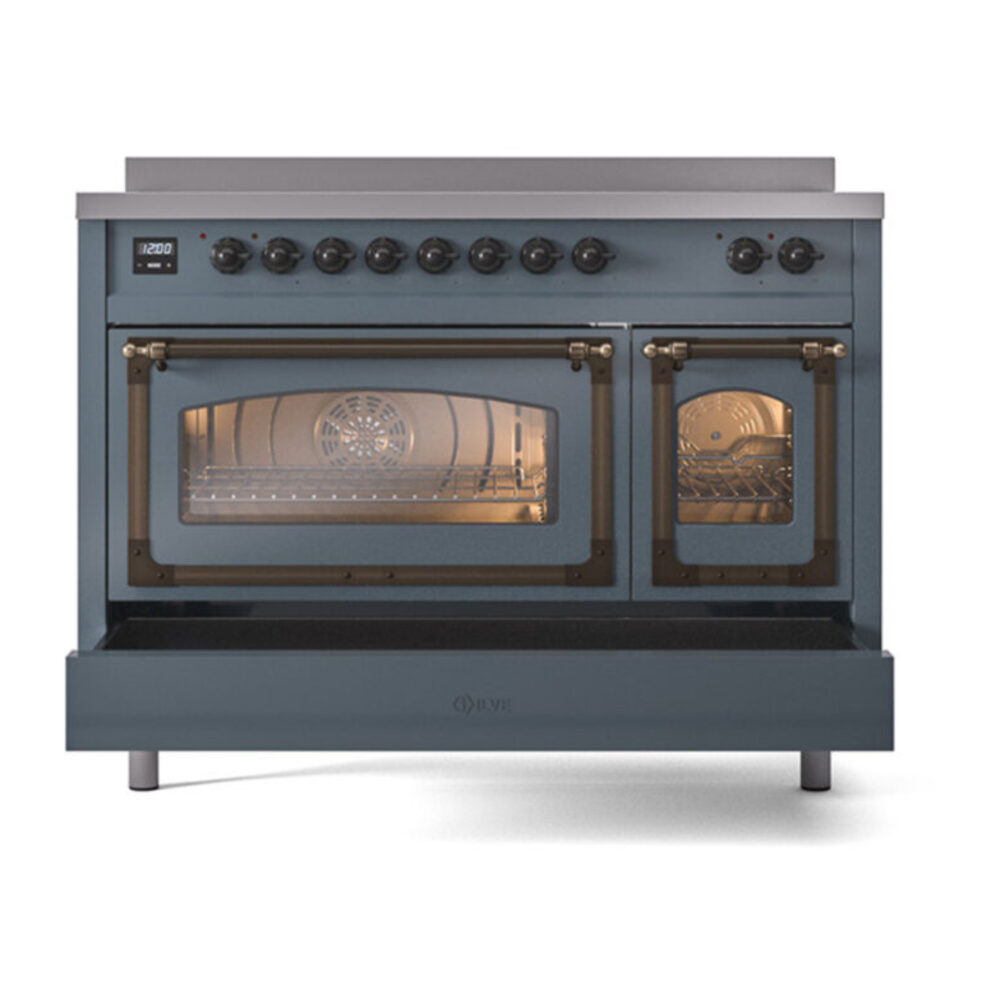 ILVE_UNI486NMPBGB_Nostalgie_II_48"_Induction_Range_drawer_opened