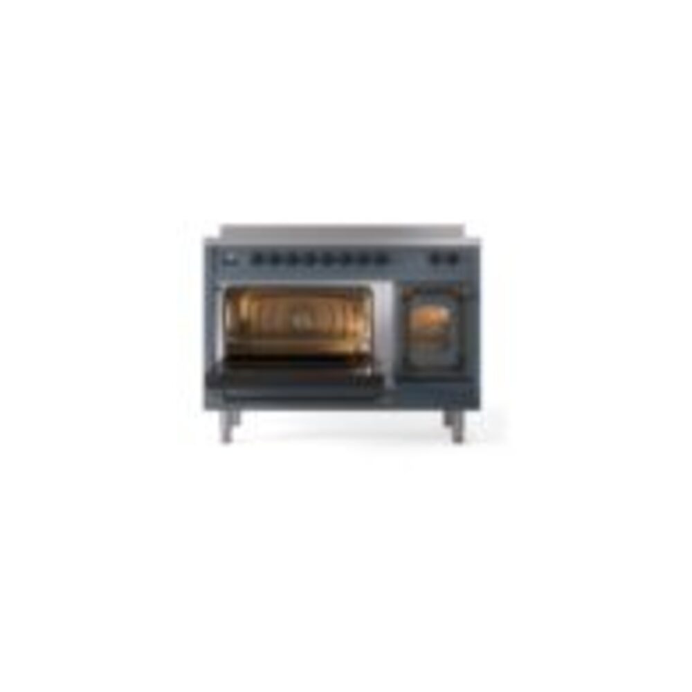 ILVE_UNI486NMPBGB_Nostalgie_II_48"_Induction_Range_main_oven_door_opened