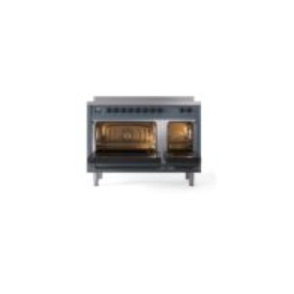 ILVE_UNI486NMPBGB_Nostalgie_II_48"_Induction_Range_oven_door_opened