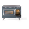 ILVE_UNI486NMPBGC_Nostalgie_II_48"_Induction_Range_side_oven_door_opened