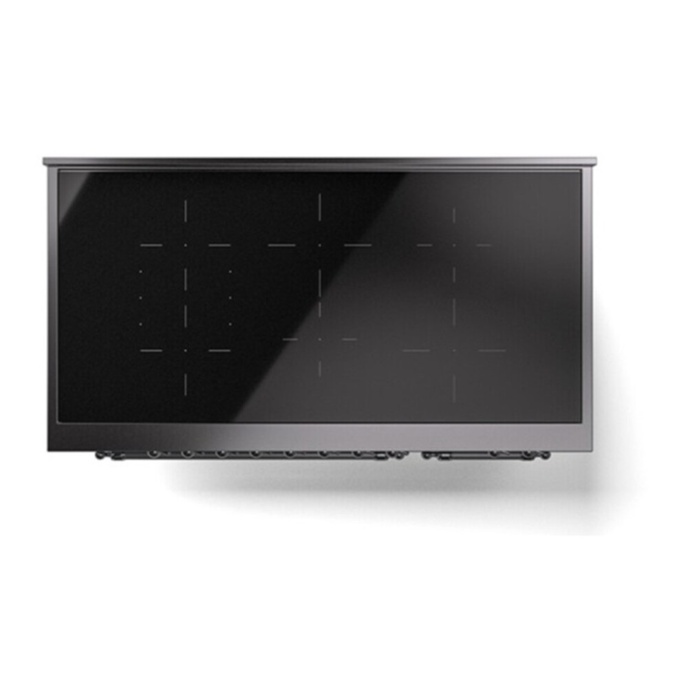 ILVE UNI486NMPBGC Nostalgie II Noblesse 48 inch Induction Range with 6 Elements (Triple Glass Door, Blue Grey, Chrome) 9 ILVE_UNI486NMPBGC_Nostalgie_II_48"_Induction_Range_top_view