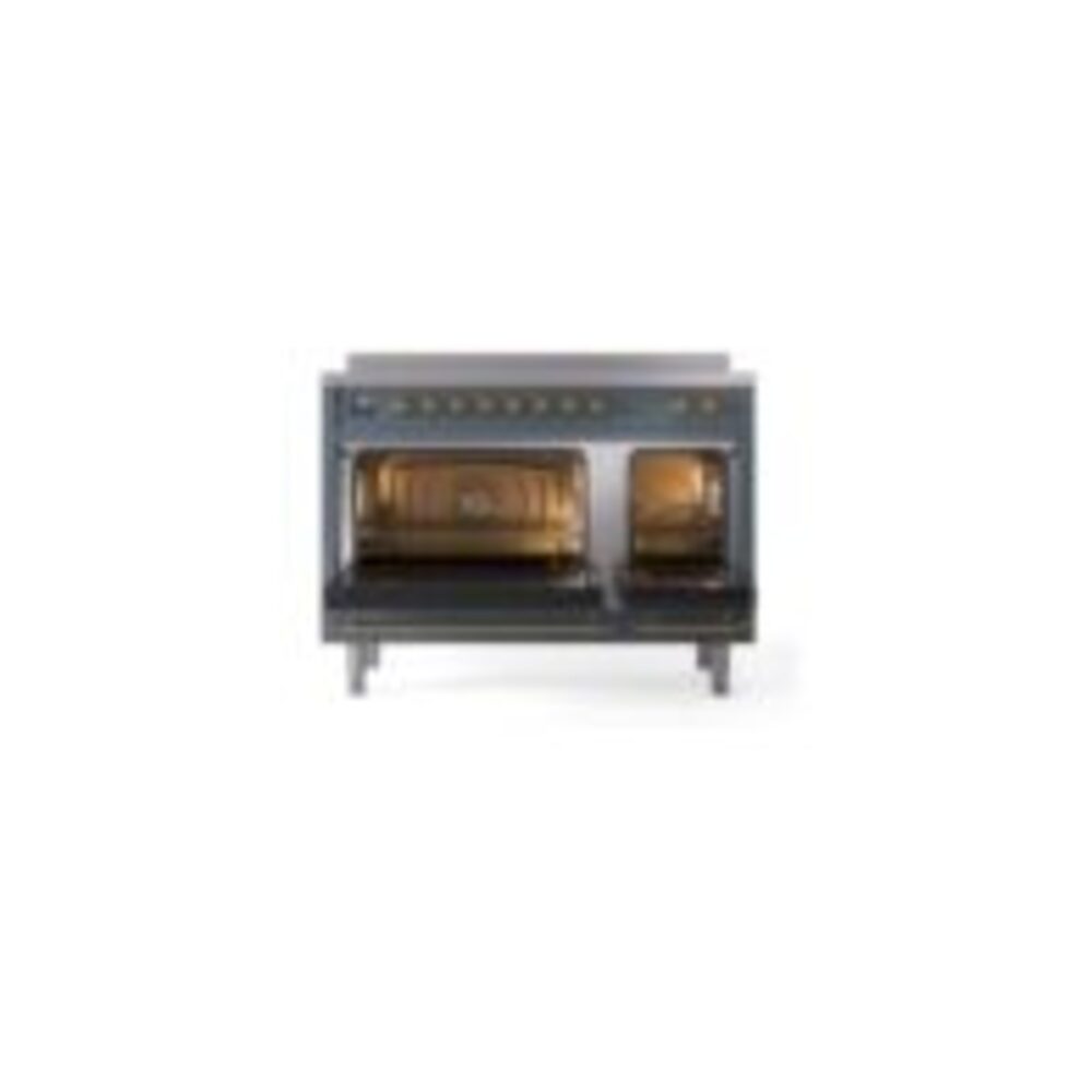 ILVE_UNI486NMPBGG_Nostalgie_II_48"_Induction_Range_oven_door_opened