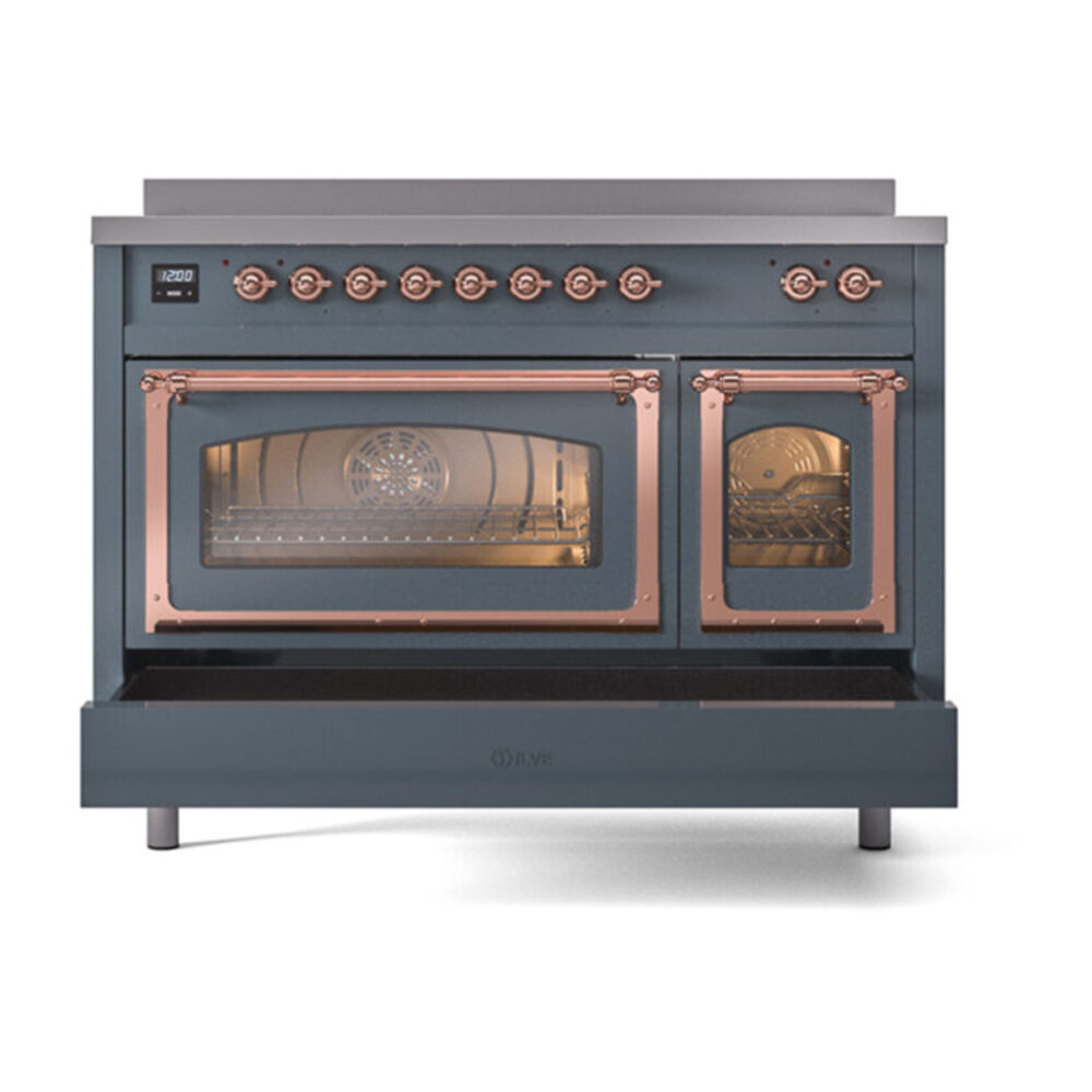 ILVE_UNI486NMPBGP_Nostalgie_II_48"_Induction_Range_drawer_opened