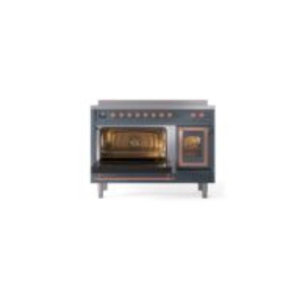 ILVE_UNI486NMPBGP_Nostalgie_II_48"_Induction_Range_main_oven_door_opened