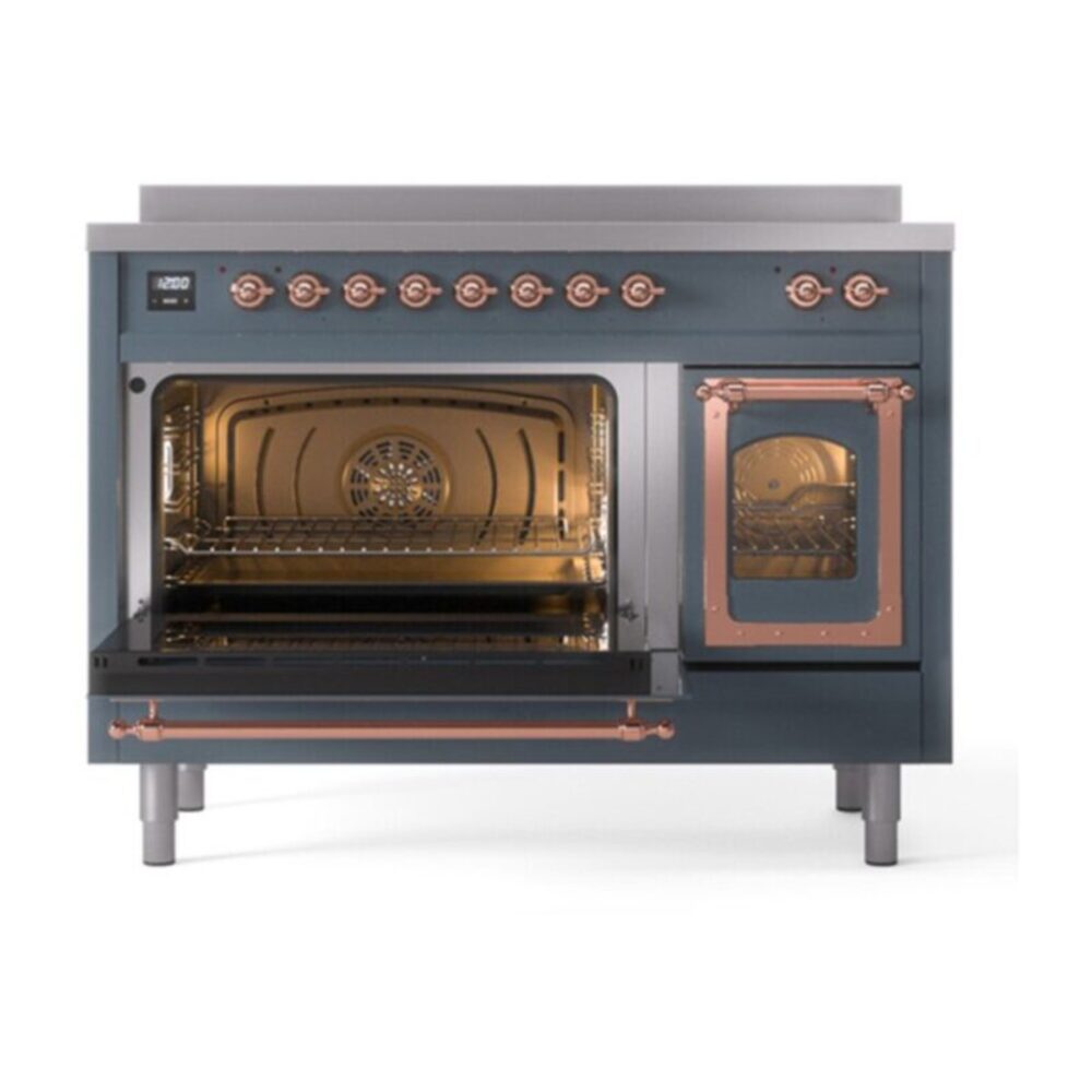 ILVE_UNI486NMPBGP_Nostalgie_II_48"_Induction_Range_main_oven_door_opened