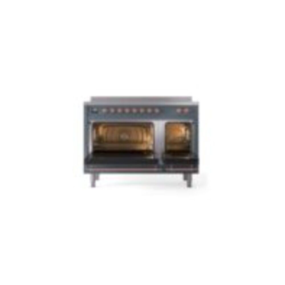 ILVE_UNI486NMPBGP_Nostalgie_II_48"_Induction_Range_oven_door_opened