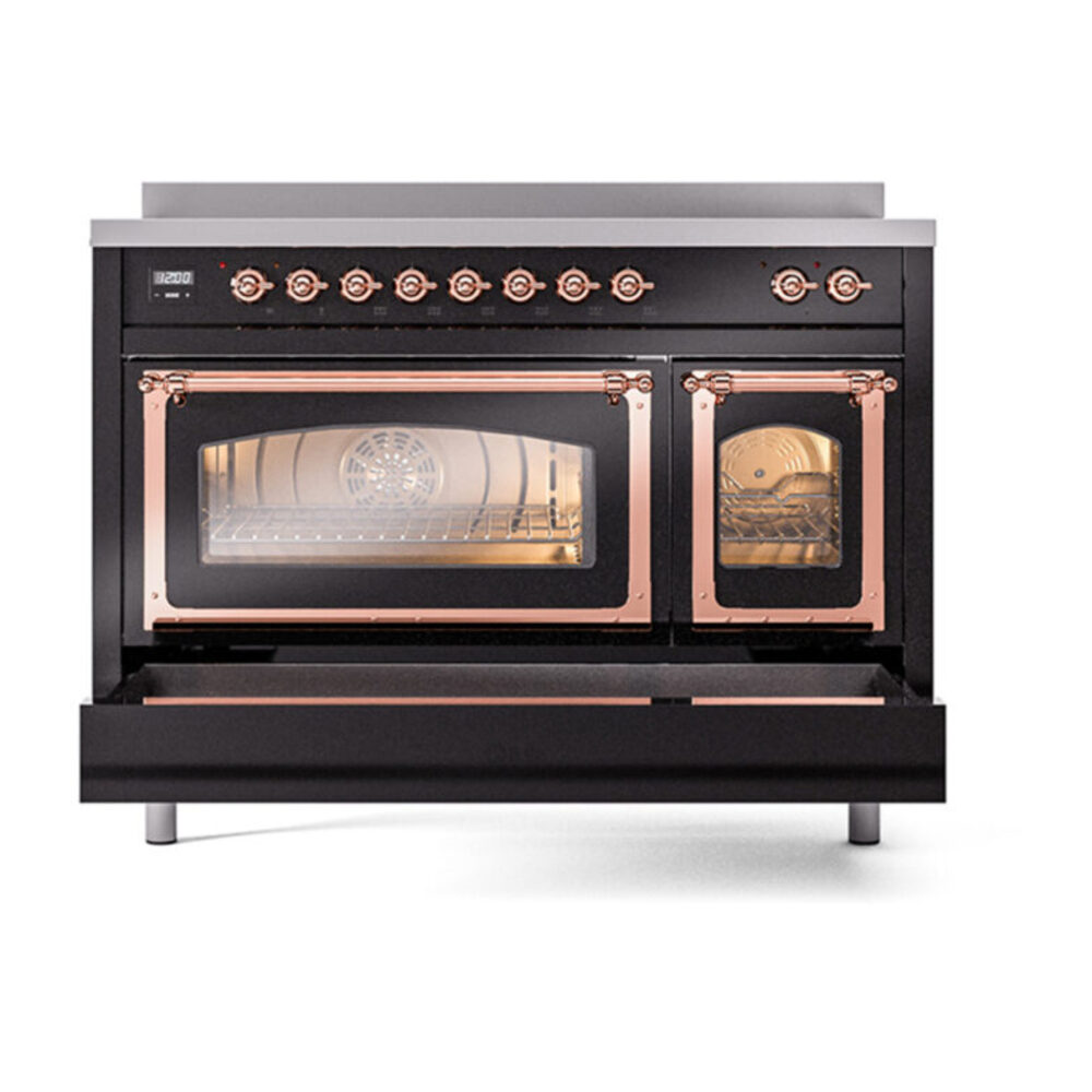 ILVE_UNI486NMPBKP_Nostalgie_II_48"_Induction_Range_drawer_opened