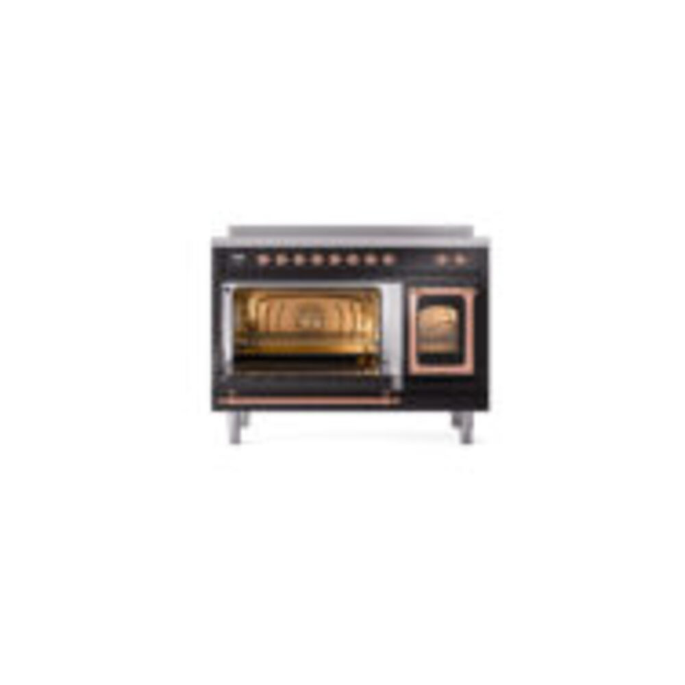 ILVE_UNI486NMPBKP_Nostalgie_II_48"_Induction_Range_main_oven_door_opened