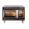 ILVE_UNI486NMPBKP_Nostalgie_II_48"_Induction_Range_oven_door_opened