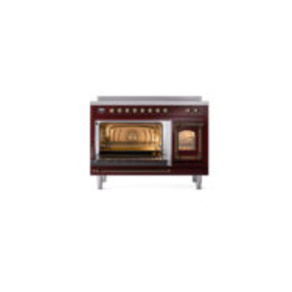 ILVE_UNI486NMPBUB_Nostalgie_II_48"_Induction_Range_main_oven_door_opened