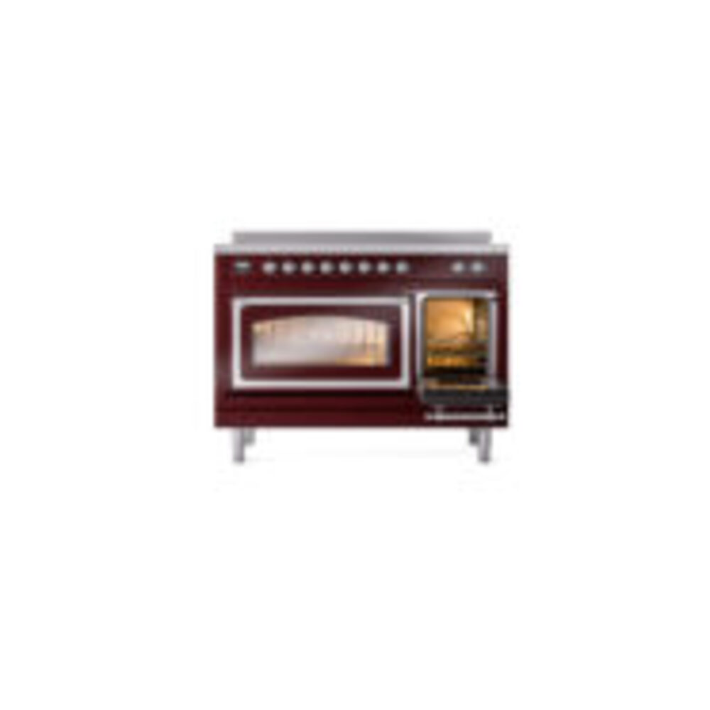 ILVE_UNI486NMPBUC_Nostalgie_II_48"_Induction_Range_side_oven_door_opened