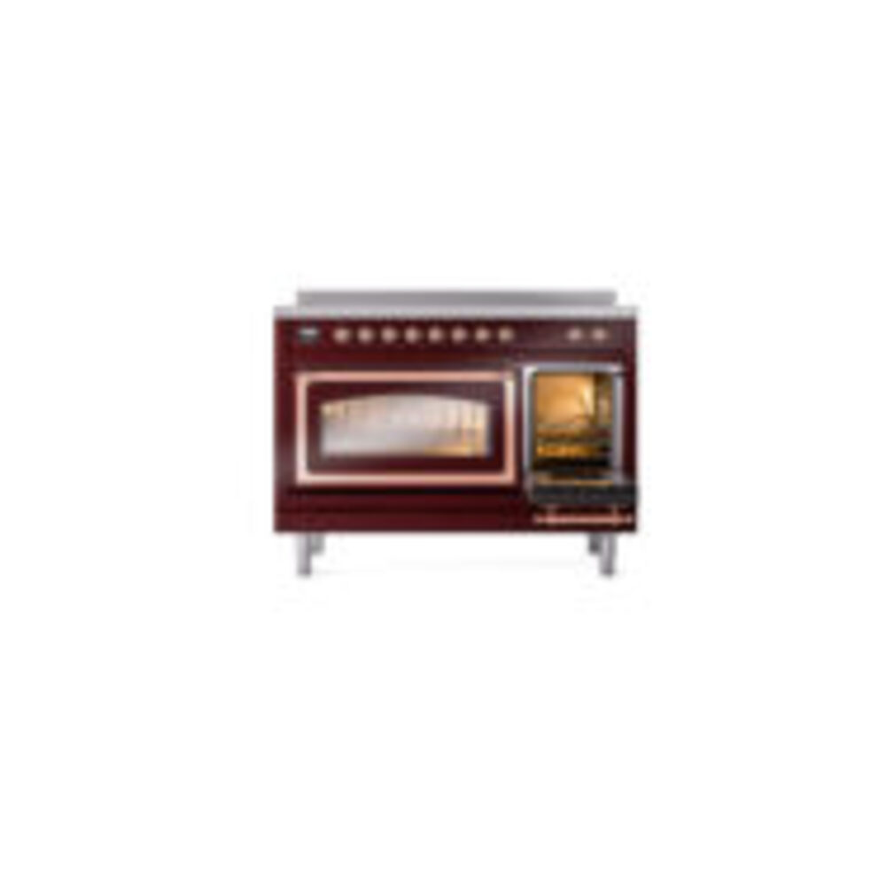ILVE_UNI486NMPBUP_Nostalgie_II_48"_Induction_Range_side_oven_door_opened
