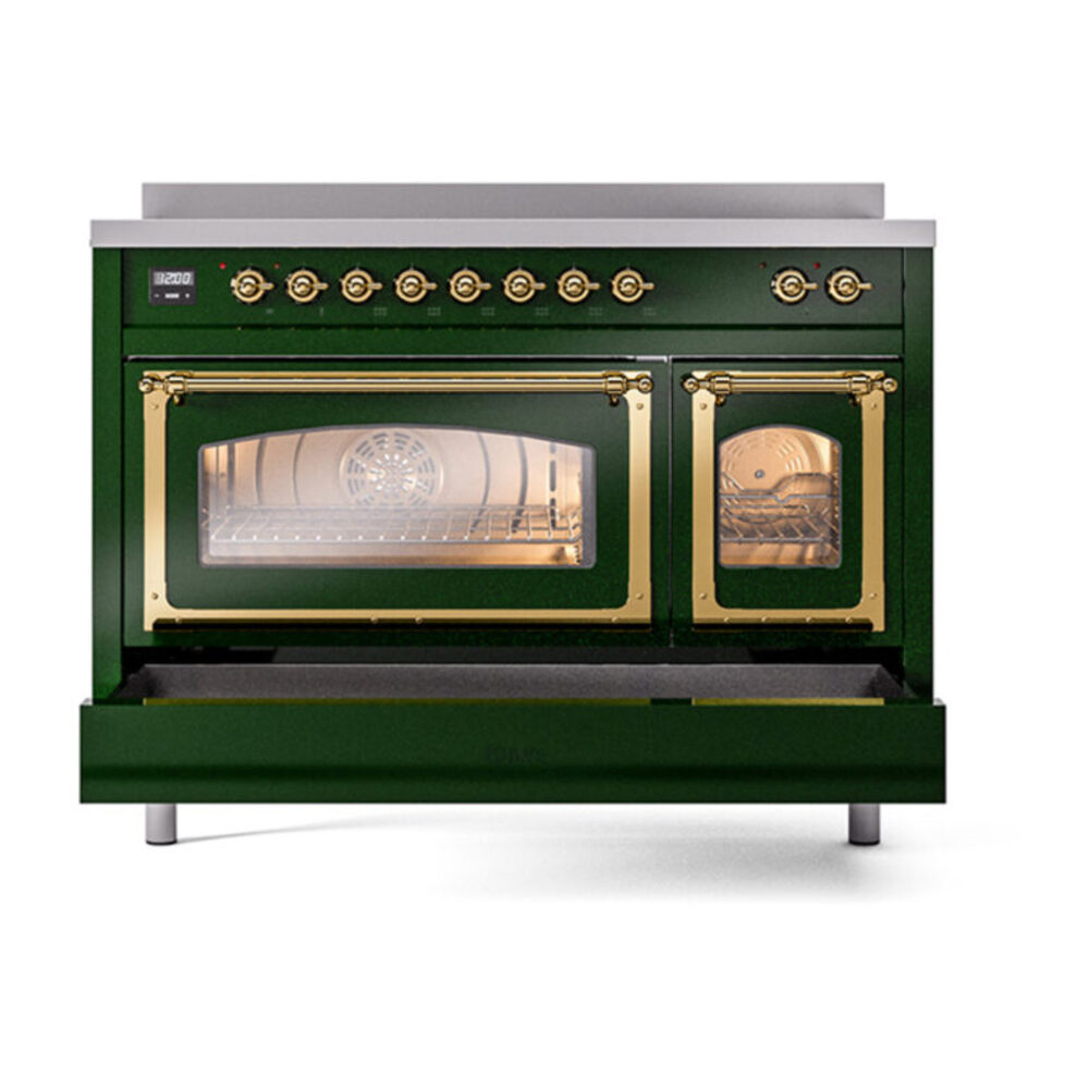 ILVE_UNI486NMPEGG_Nostalgie_II_48"_Induction_Range_drawer_opened