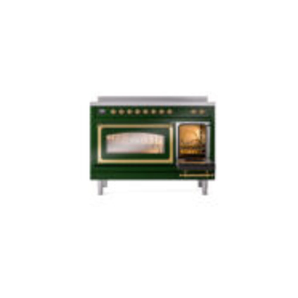 ILVE_UNI486NMPEGG_Nostalgie_II_48"_Induction_Range_side_oven_door_opened