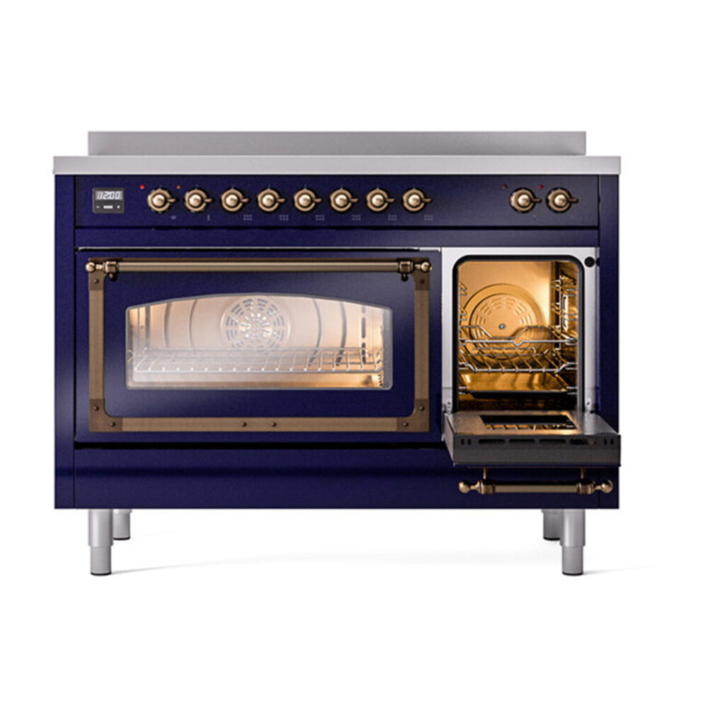 ILVE_UNI486NMPMBB_Nostalgie_II_48"_Induction_Range_drawer_opened