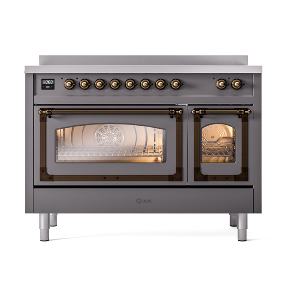 ILVE_UNI486NMPMGB_Nostalgie_II_48"_Induction_Range_front_view