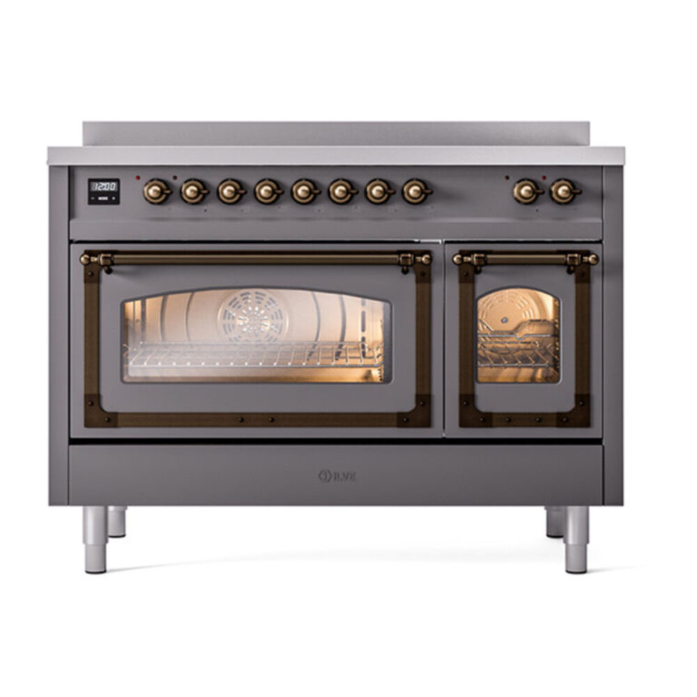 ILVE_UNI486NMPMGB_Nostalgie_II_48"_Induction_Range_front_view