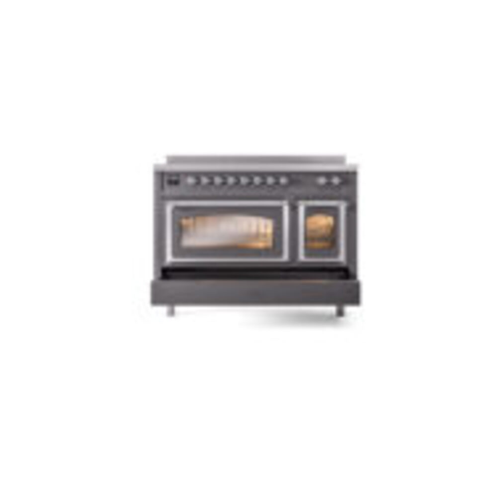 ILVE_UNI486NMPMGC_Nostalgie_II_48"_Induction_Range_drawer_opened