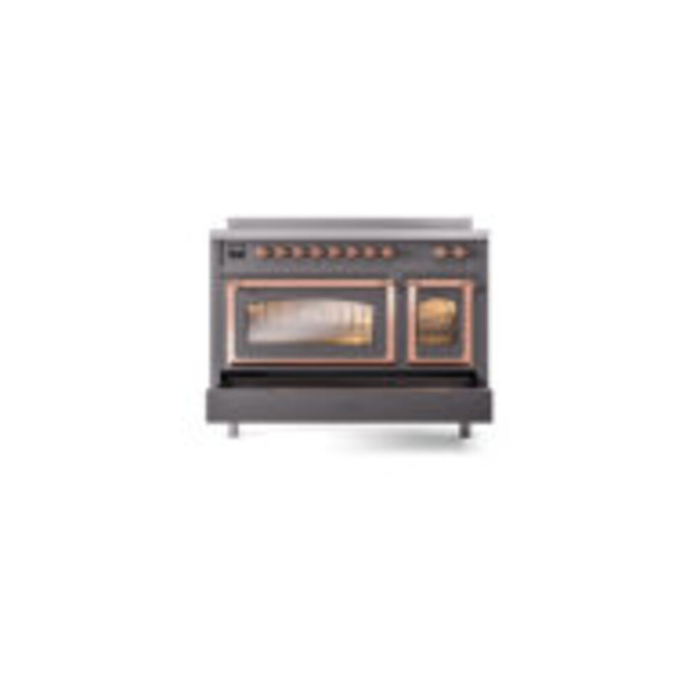 ILVE_UNI486NMPMGP_Nostalgie_II_48"_Induction_Range_drawer_opened