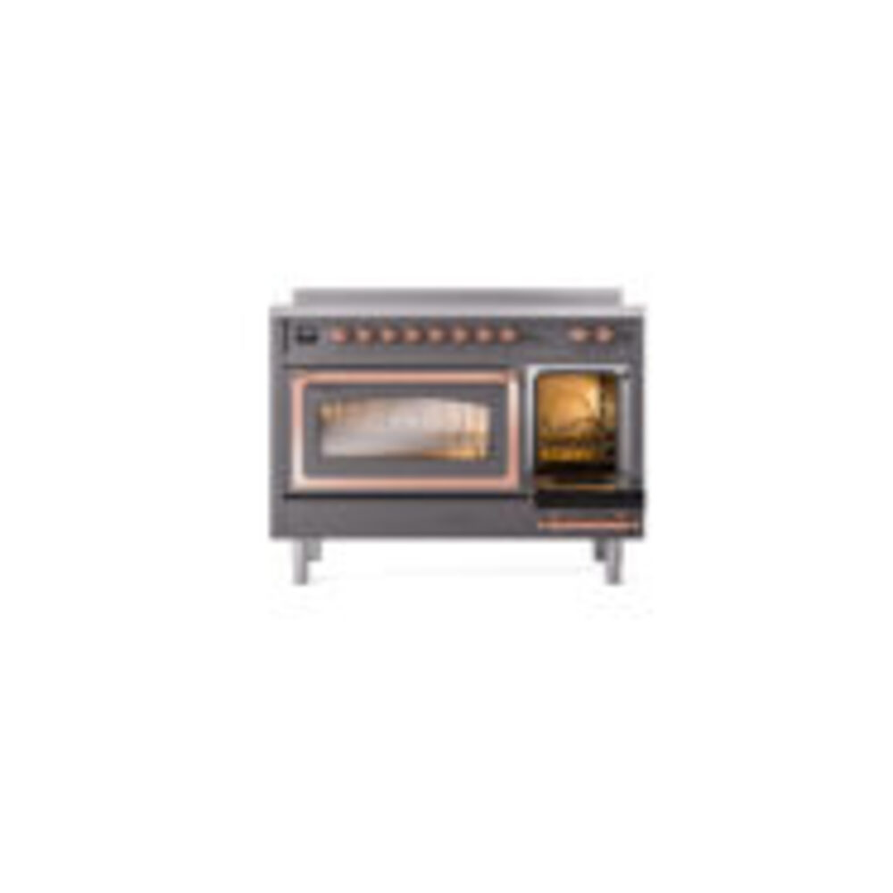 ILVE_UNI486NMPMGP_Nostalgie_II_48"_Induction_Range_side_oven_door_opened