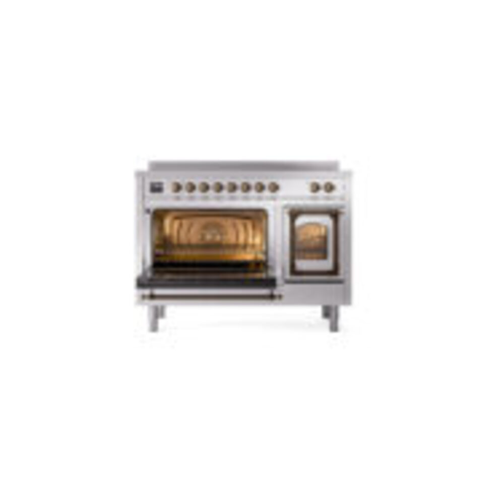 ILVE_UNI486NMPSSB_Nostalgie_II_48"_Induction_Range_main_oven_door_opened