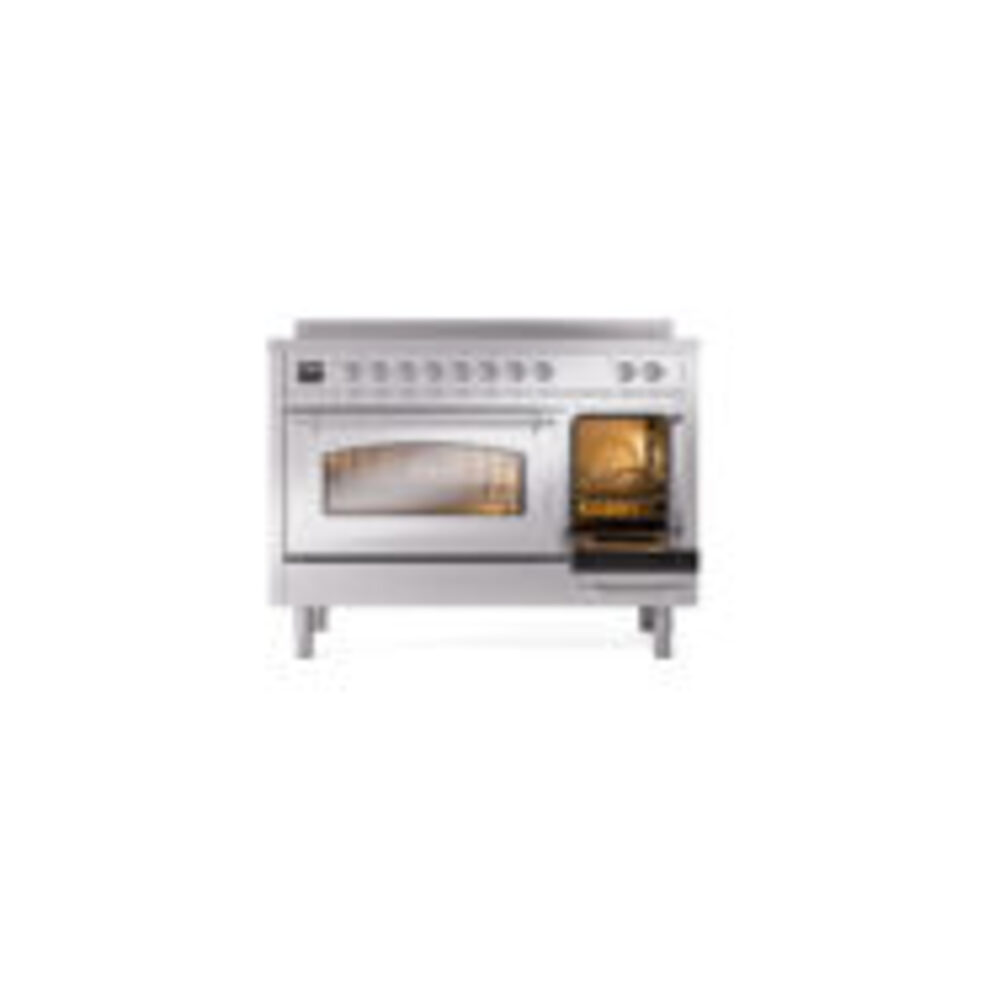 ILVE_UNI486NMPSSC_Nostalgie_II_48"_Induction_Range_side_oven_door_opened