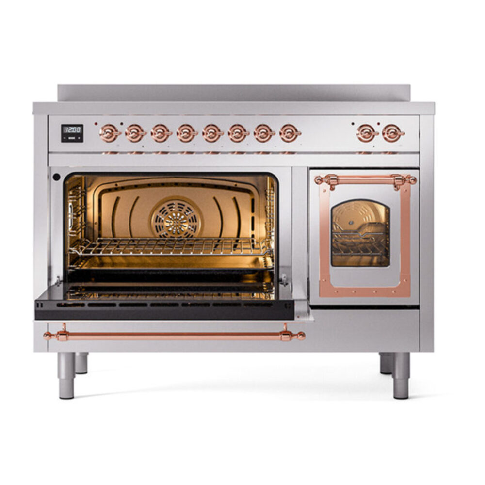 ILVE_UNI486NMPSSP_Nostalgie_II_48"_Induction_Range_main_oven_door_opened