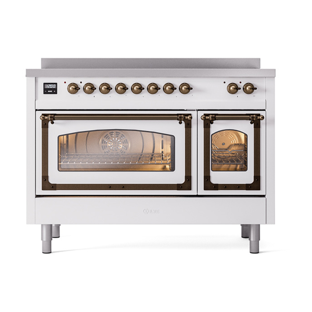 ILVE_UNI486NMPWHB_Nostalgie_II_48"_Induction_Range_front_view